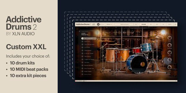 XLN Audio Addictive Drums 2 Custom XXL Collection