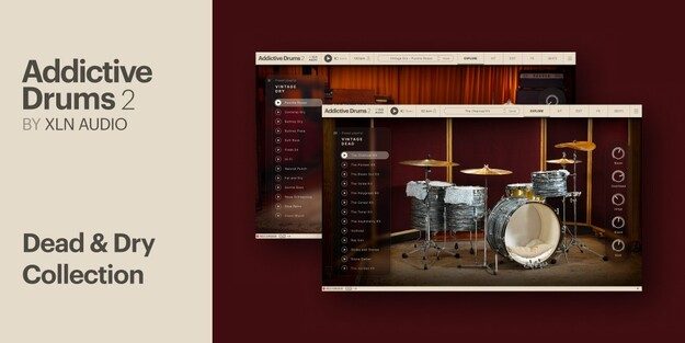 XLN Audio Addictive Drums 2: Dead & Dry Collection