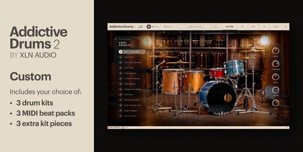 XLN Audio Addictive Drums 2: Custom Collection