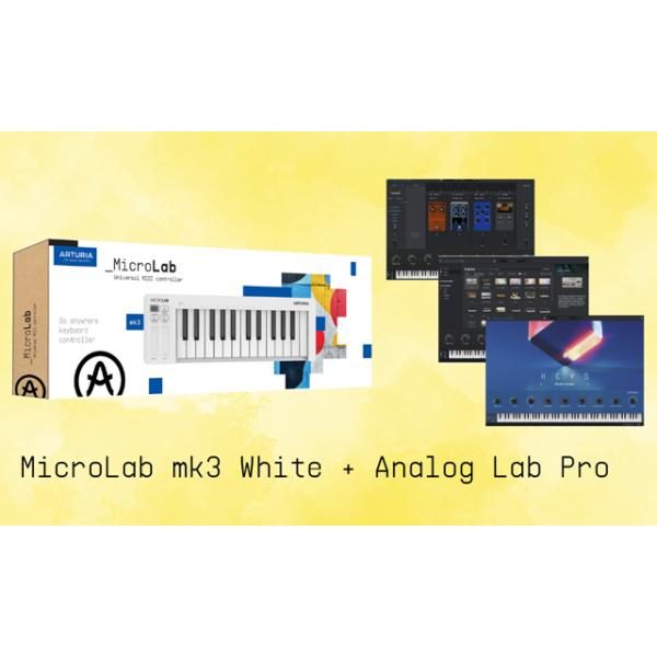 Arturia MicroLab mk3 White + Analog Lab Pro