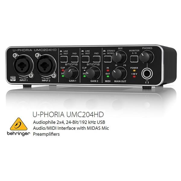 BEHRINGER UMC204HD U-PHORIA