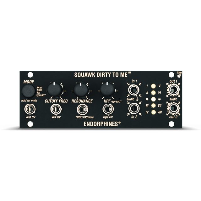 ENDORPHIN.ES SQUAWK DIRTY TO ME 1U Black