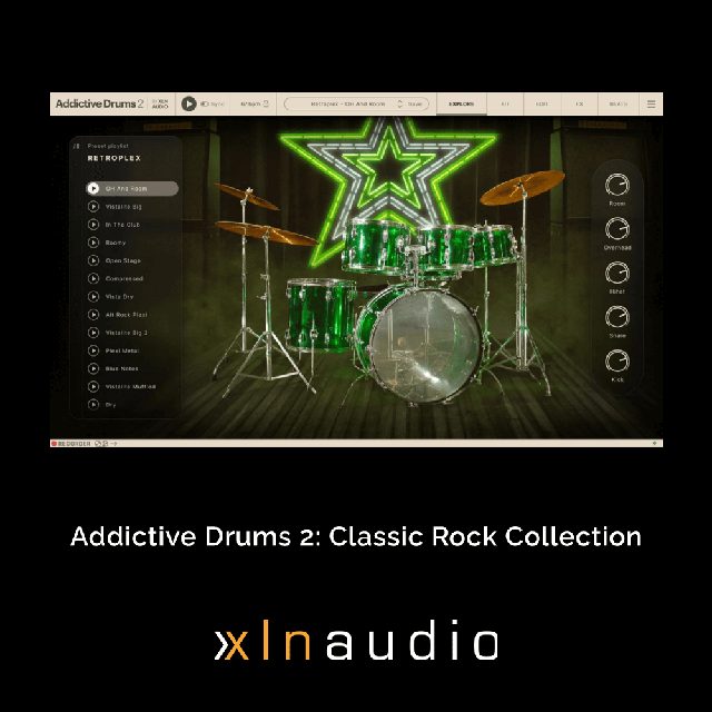 XLN Audio Addictive Drums 2: Classic Rock Collection