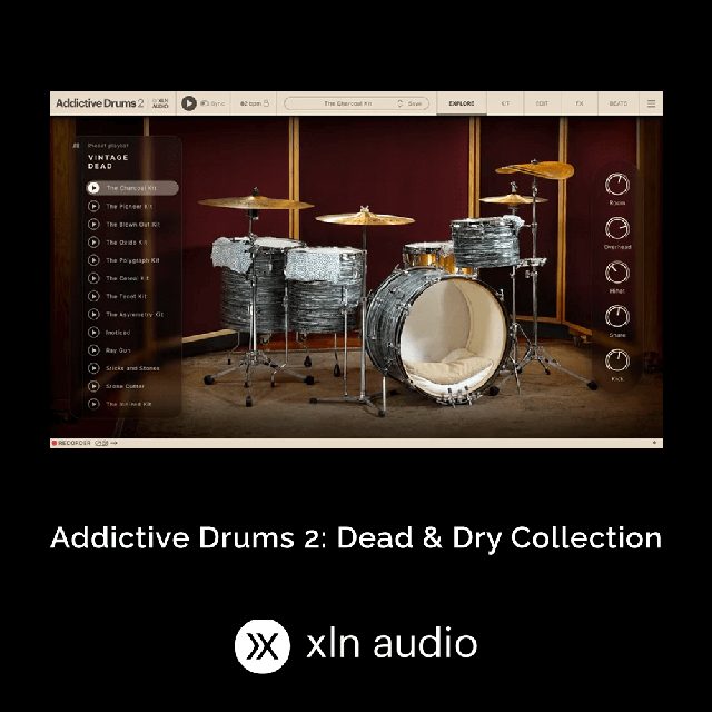 XLN Audio Addictive Drums 2: Dead & Dry Collection