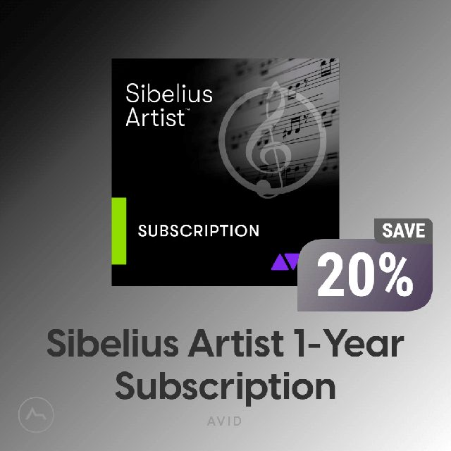 Sibelius Artist 1-Year Subscription – Professional Music Notation Software