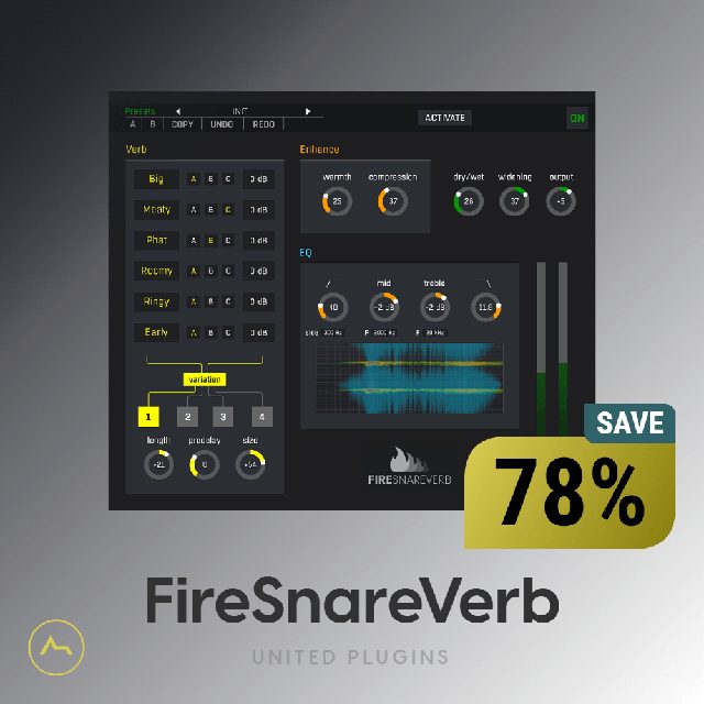 FireSnareVerb – Professional Snare Reverb Plugin