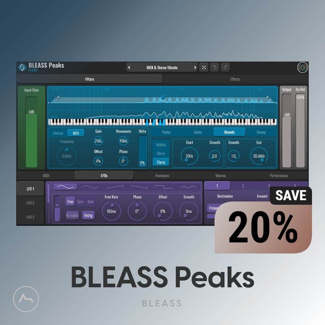 BLEASS Peaks - Playable Polyphonic Filter