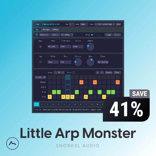 Little Arp Monster – Advanced MIDI Arpeggiator and Generative Melody Composer