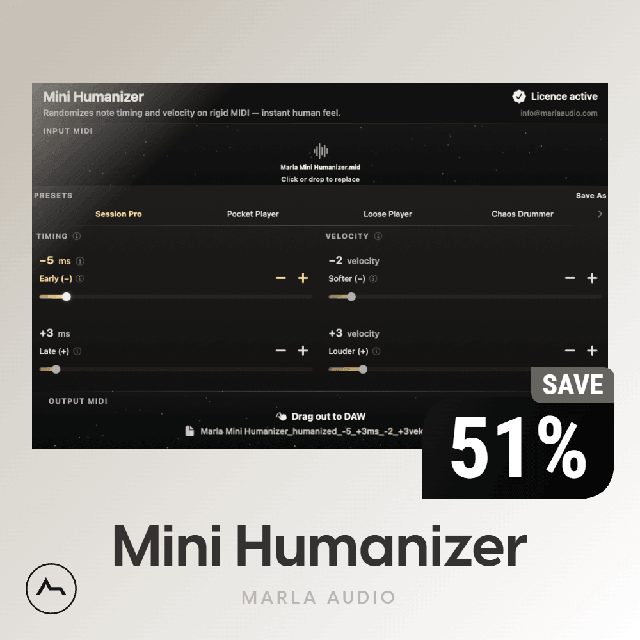 Mini Humanizer – Humanize MIDI for Natural, Realistic Feel