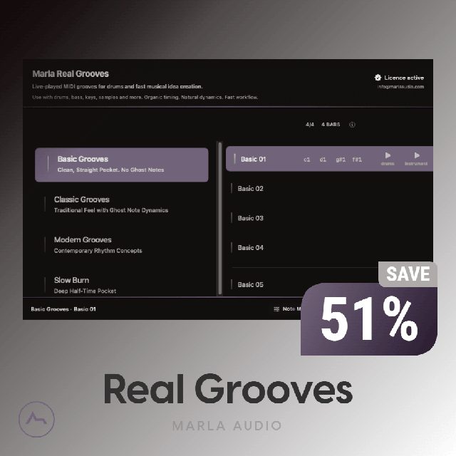 Real Grooves – Live-Played Drum MIDI for Fast Production