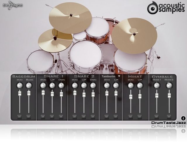 Acousticsamples DrumTasteJazz Jazz Drum Kit Library