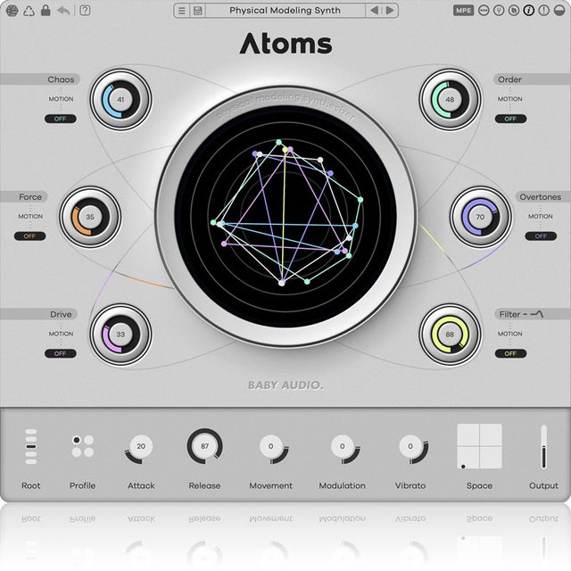 Baby Audio Atoms Physical Modeling Synthesizer Plugin