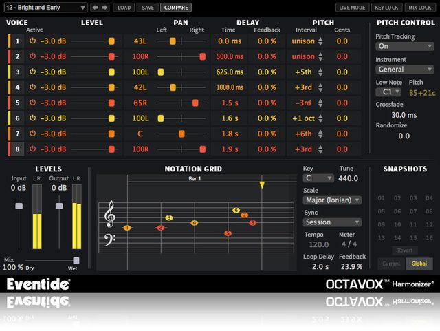 Eventide OCTAVOX 8-Voice Harmonizer Plugin