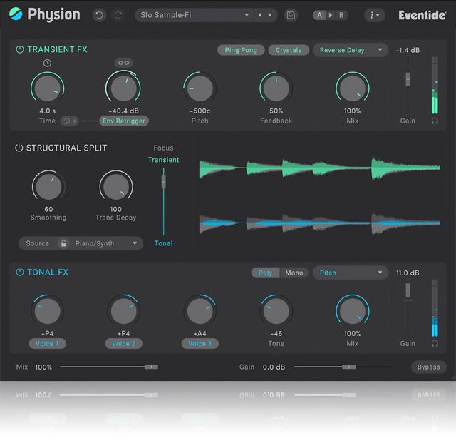 Eventide Physion MKII Transient and Tonal Shaper Plugin