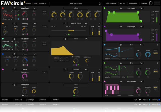 Future Audio Workshop Circle 2 Synthesizer Plugin