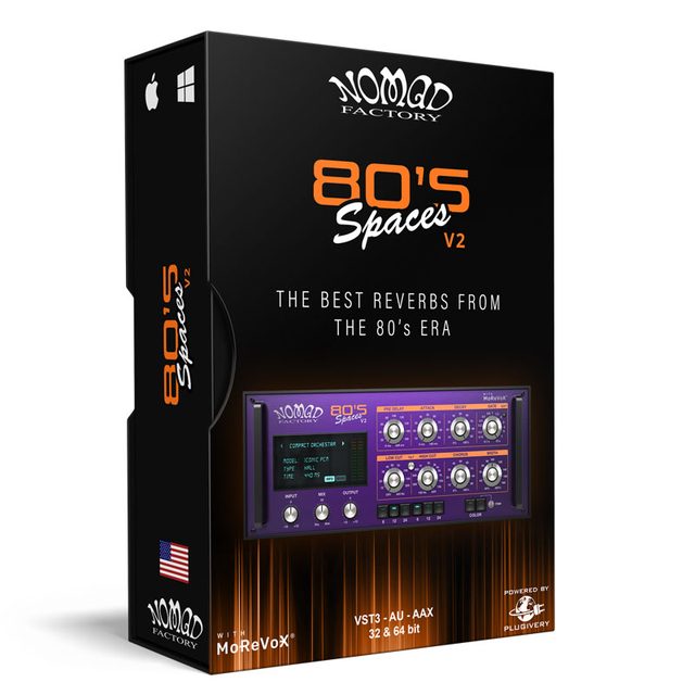 Nomad Factory 80's Spaces V2 Reverb Plugin