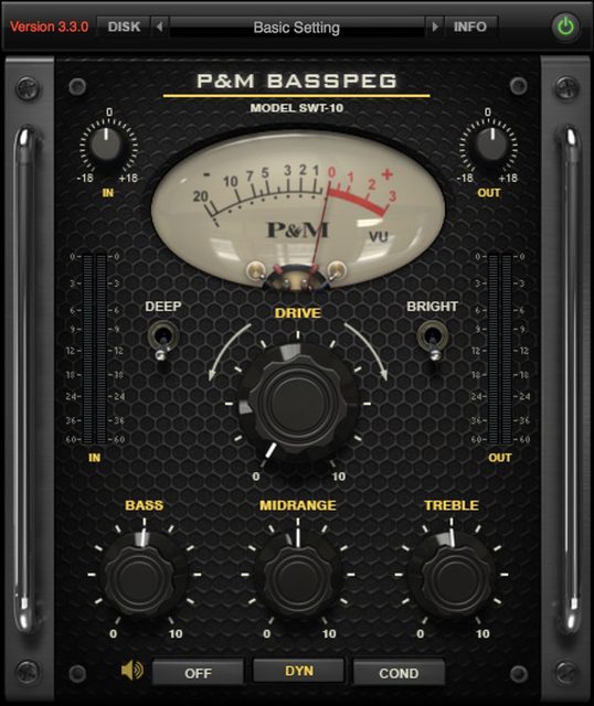 Plug & Mix Basspeg Ampeg SVT Amp Emulation Plugin
